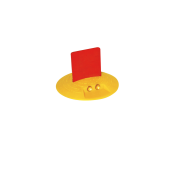 Marking button |  120 mm with red rubber flag | on both sides